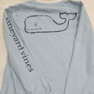 Vineyard Vines Light Blue Long Sleeve Tee